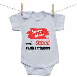 Body s krátkým rukávem Sorry kluci mé srdce patří tatínkovi