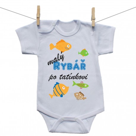 Body s krátkým rukávem Malý rybář po tatínkovi