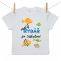 Tričko s krátkým rukávem Malý rybář po tatínkovi