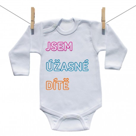 Body s dlouhým rukávem Jsem úžasné dítě
