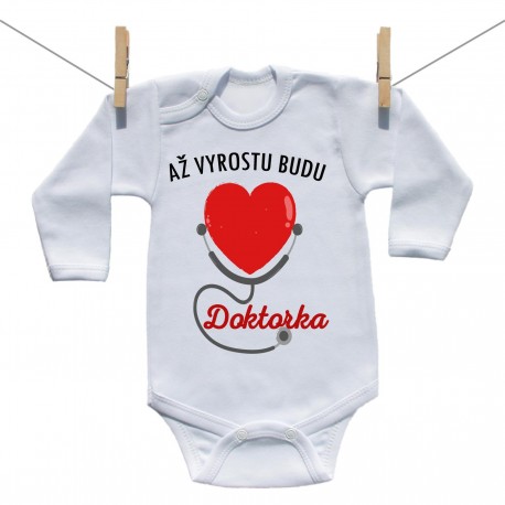 Body s dlouhým rukávem Až vyrostu budu doktorka