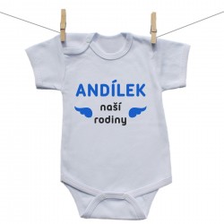 Body s krátkým rukávem Andílek naší rodiny