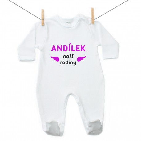 Overal Andílek naší rodiny Dívka
