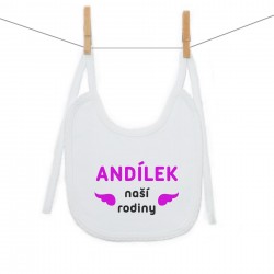 Bryndáček na zavazování Andílek naší rodiny Dívka