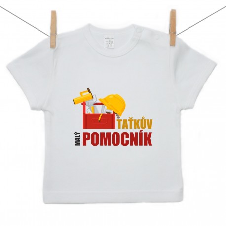 Tričko s krátkým rukávem Taťkův malý pomocník