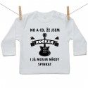 Tričko s dlouhým rukávem No a co, že jsem rocker i já musim někdy spinkat