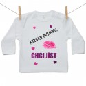 Tričko s dlouhým rukávem Nechci pusinku chci jíst