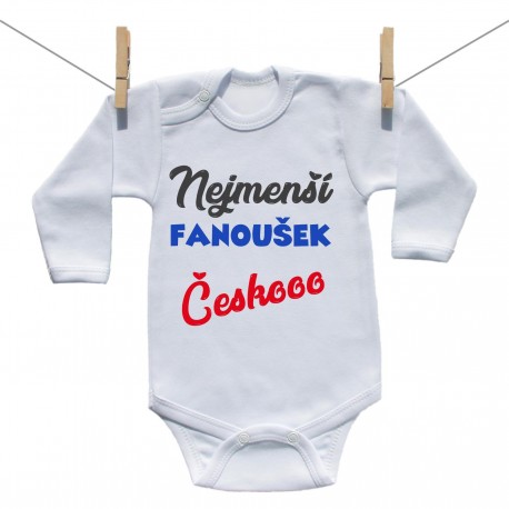 Body s dlouhým rukávem Nejmenší fanoušek Českooo