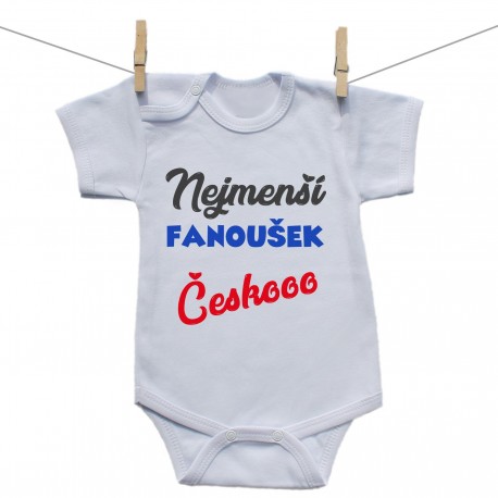 Body s krátkým rukávem Nejmenší fanoušek Českooo