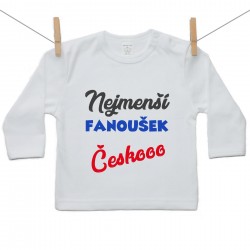 Tričko s dlouhým rukávem Nejmenší fanoušek Českooo