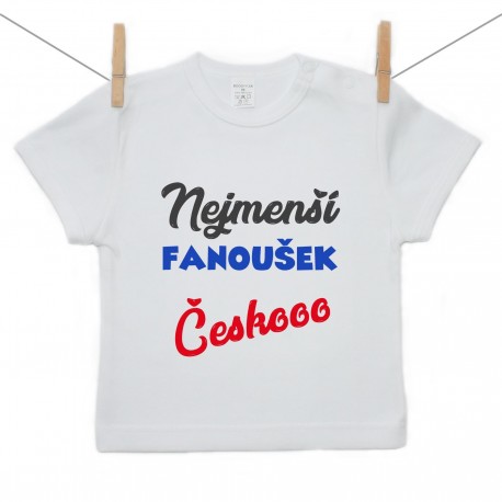 Tričko s krátkým rukávem Nejmenší fanoušek Českooo