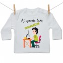 Tričko s dlouhým rukávem Až vyrostu budu programátor