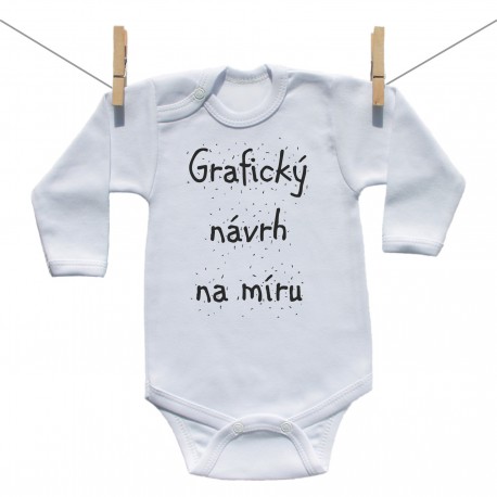 Body s dlouhým rukávem s vlastní grafikou Body s dlouhým rukávem s vlastní grafikou