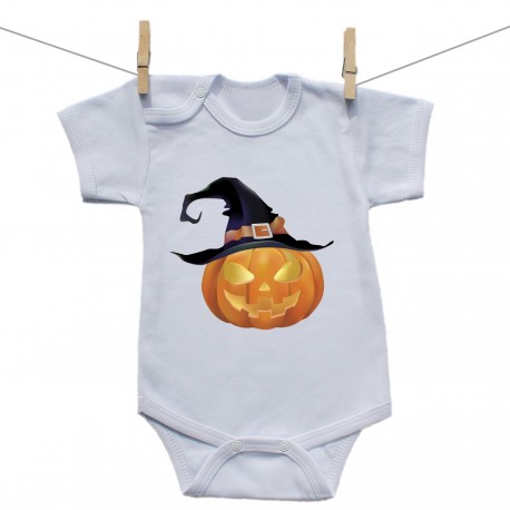 Body s krátkým rukávem Halloween dýně Body s krátkým rukávem Halloween dýně