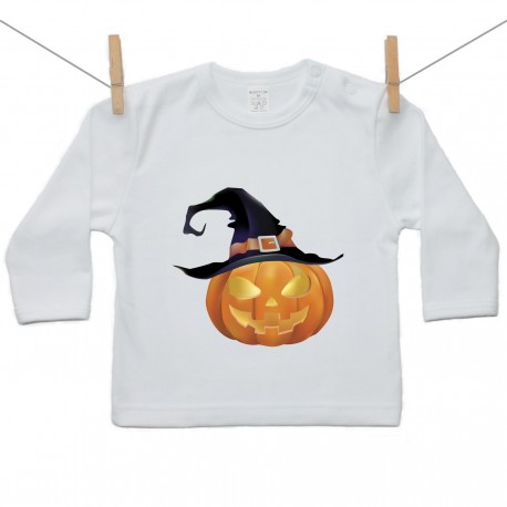 Tričko s dlouhým rukávem Halloween dýně