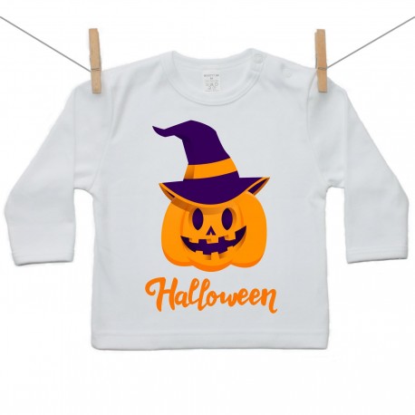 Tričko s dlouhým rukávem Halloween dýně
