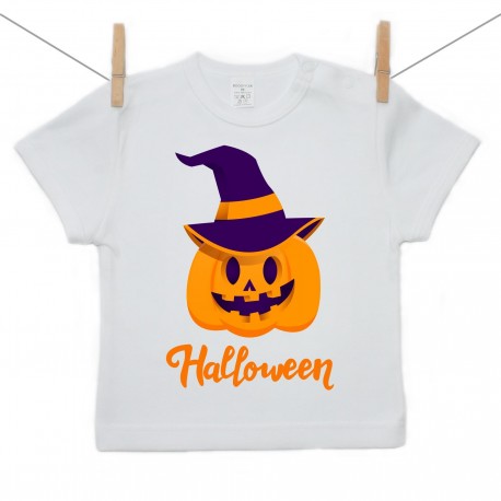 Tričko s krátkým rukávem Halloween dýně