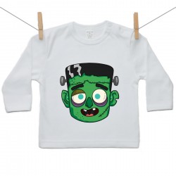 Tričko s dlouhým rukávem Halloween maska