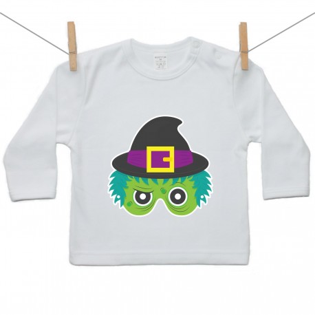 Tričko s dlouhým rukávem Halloween maska