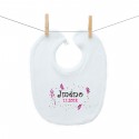 Bryndáček na zapínání se jménem dítěte a datem Dívka