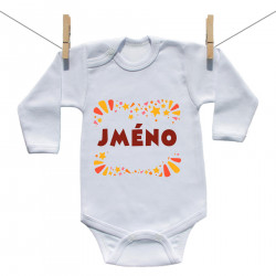 Body s dlouhým rukávem se jménem pro dívku
