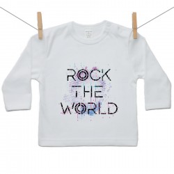 Tričko s dlouhým rukávem Rock the world