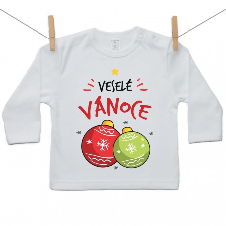 Tričko s dlouhým rukávem Veselé Vánoce