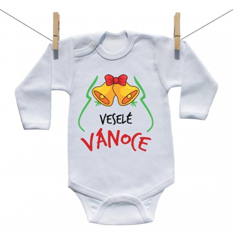 Body s dlouhým rukávem Veselé Vánoce Body s dlouhým rukávem Veselé Vánoce