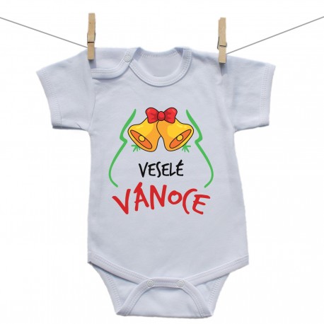 Body s krátkým rukávem Veselé Vánoce