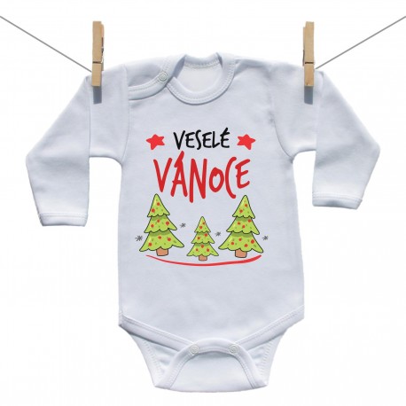 Body s dlouhým rukávem Veselé Vánoce