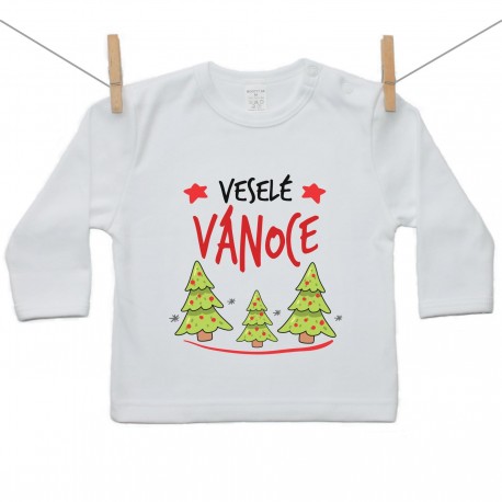 Tričko s dlouhým rukávem Veselé Vánoce