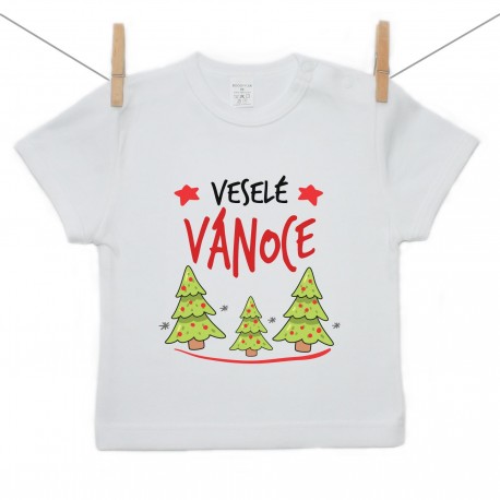 Tričko s krátkým rukávem Veselé Vánoce