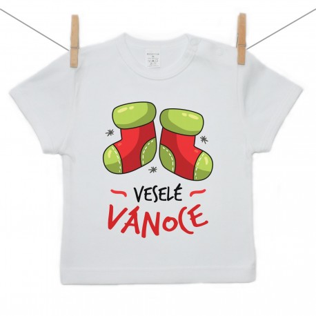 Tričko s krátkým rukávem Veselé Vánoce