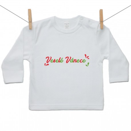 Tričko s dlouhým rukávem Veselé Vánoce