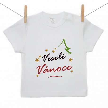 Tričko s krátkým rukávem Veselé Vánoce