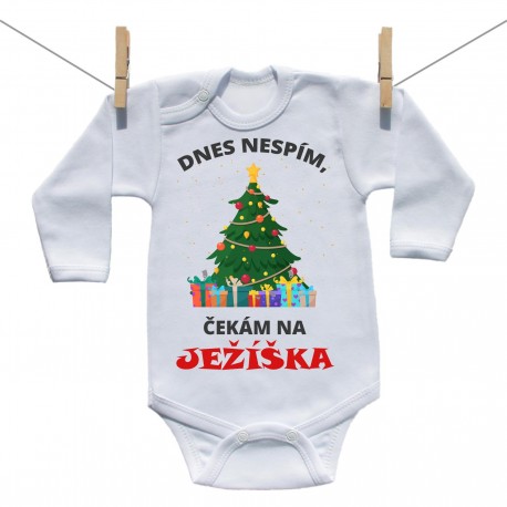 Body s dlouhým rukávem Dnes nespím, čekám na Ježíška