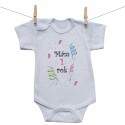 Body s krátkým rukávem Mám 1 rok - Dívka