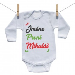 Body s dlouhým rukávem První Mikuláš se jménem dítěte