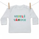 Tričko s dlouhým rukávem Veselé Vánoce