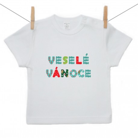 Tričko s krátkým rukávem Veselé Vánoce