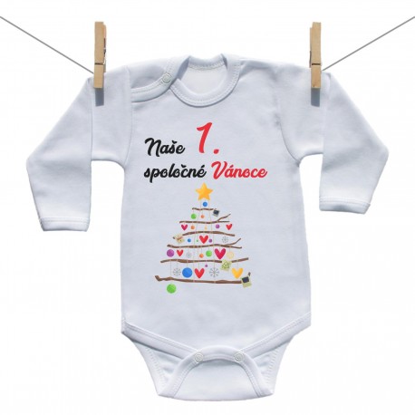 Body s dlouhým rukávem Naše 1. spoločné Vánoce