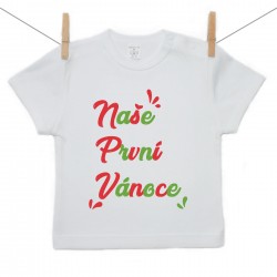 Tričko s krátkým rukávem Naše první Vánoce