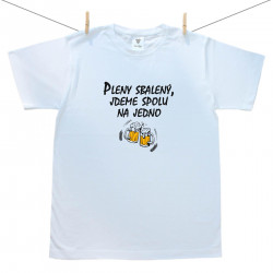Pánské triko s krátkým rukávem Pleny sbalený, jdeme spolu na jedno