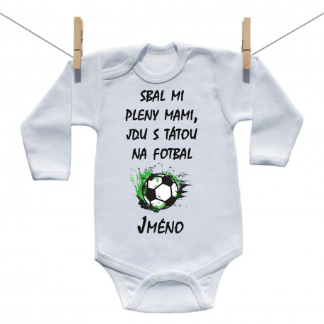 Body s dlouhým rukávem Jdu s tátou na fotbal