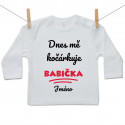 Tričko s dlouhým rukávem Dnes mě kočárkuje babička