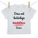 Tričko s krátkým rukávem Dnes mě kočárkuje babička