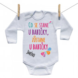 Body s dlouhým rukávem Co se stane u babičky, zůstane u babičky