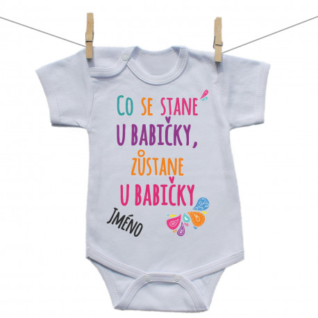 Body s krátkým rukávem Co se stane u babičky, zůstane u babičky