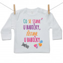 Tričko s dlouhým rukávem Co se stane u babičky, zůstane u babičky