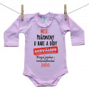 Růžové body s dlouhým rukávem Mise: Prázdniny u babi a dědy
